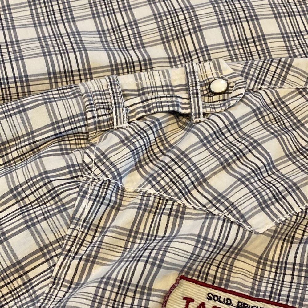 American Rag Snap Button Men’s Button Down Shirt Size Large - Picture 11 of 12